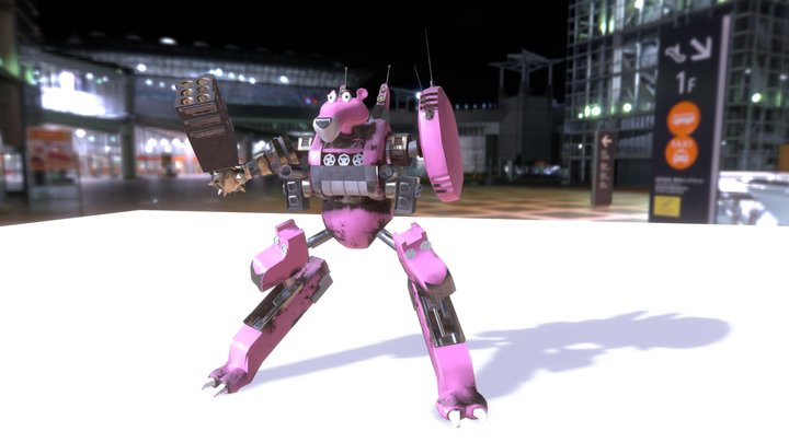 Pink Pantere 3D Model