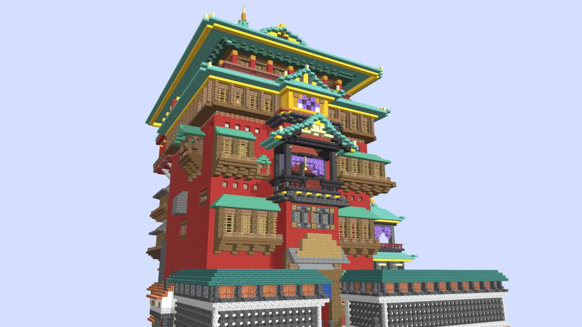 油屋 千と千尋の神隠し - 3D model by Donwada (@donwada) [be1d4f6]
