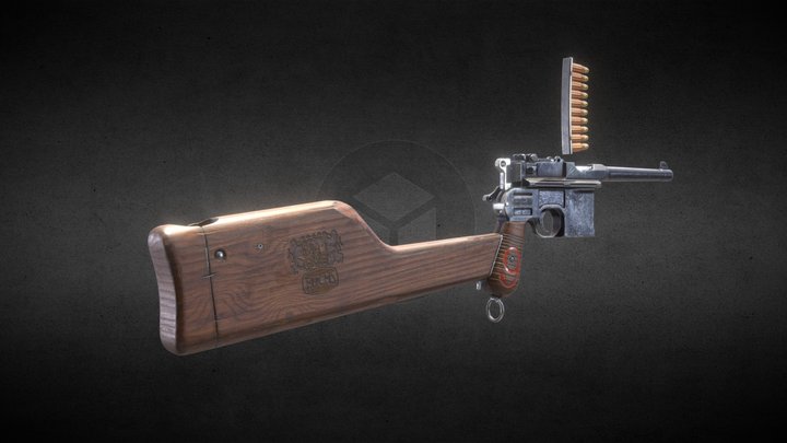 Mauser Gun C96 3D Model