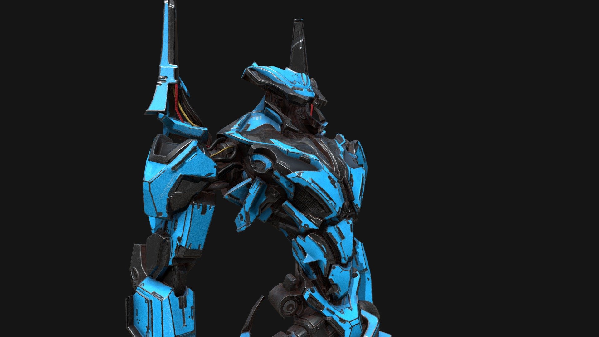 PBR Mech Practice — Sketchfab embed 3D viewer