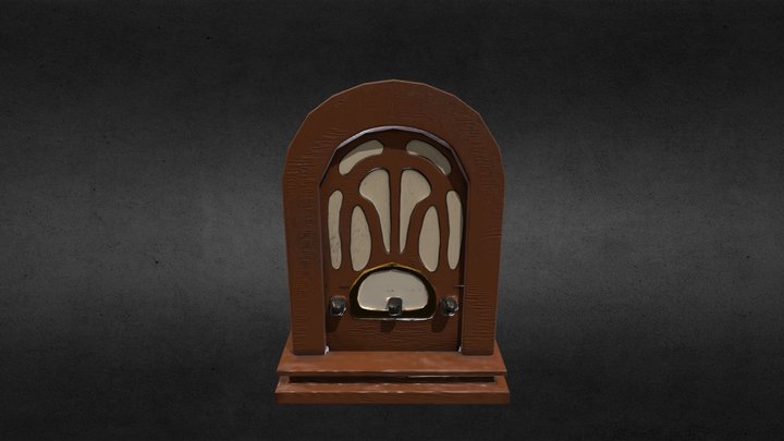 Antique Radio 3D Model