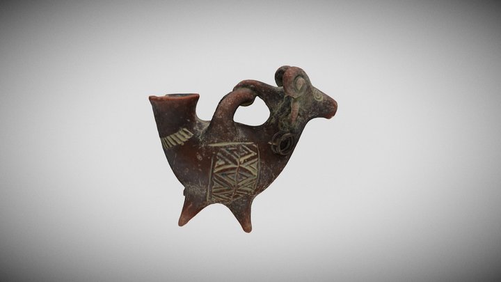 Inca Candle Holder 3D Model