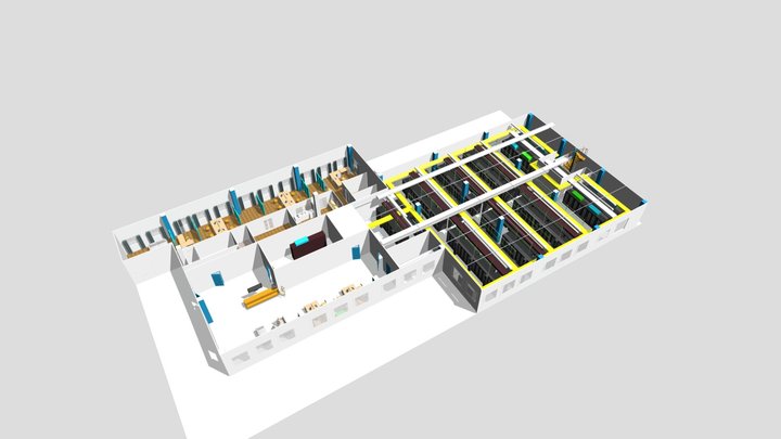 Data center built for 2021 3D Model
