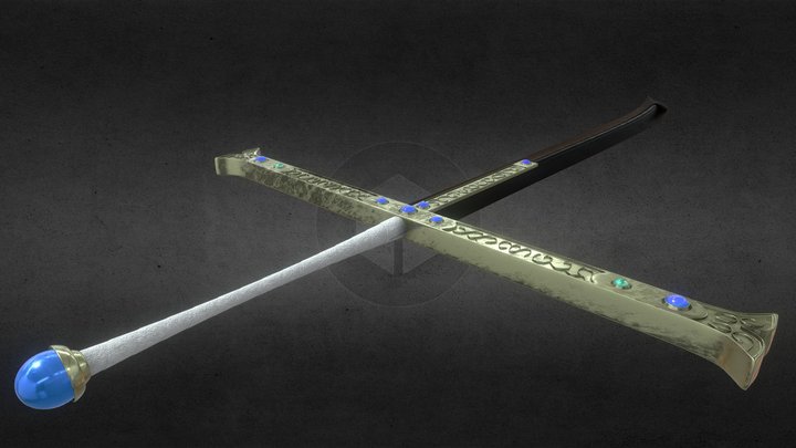 Mihawk Sword, 3D CAD Model Library