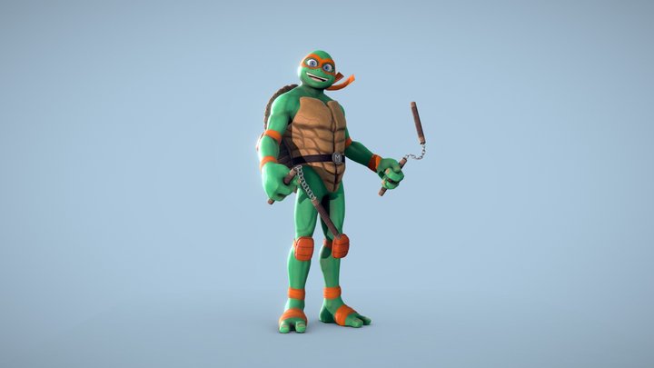Michelangelo Ninja Turtle 3D Model