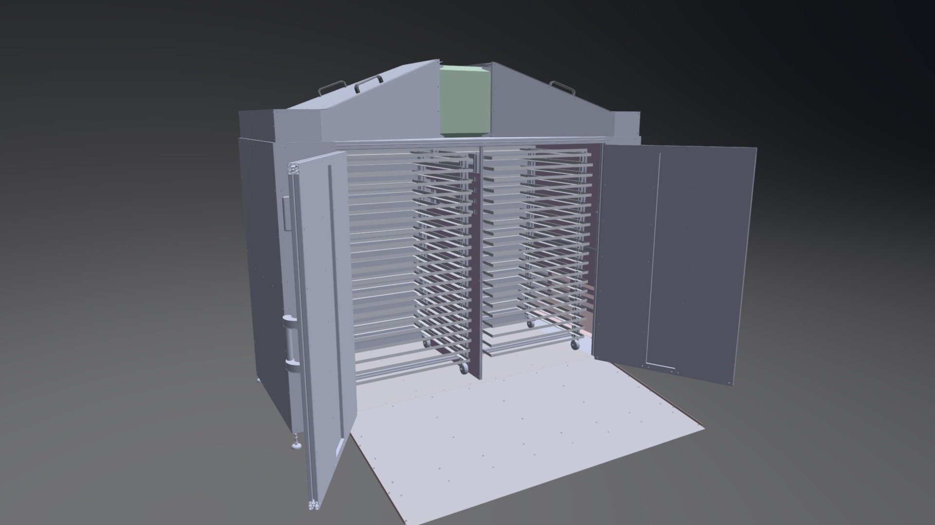 Combined drying chamber 3D model by Flexible Robotic Environment (flexibleroboticenvironment