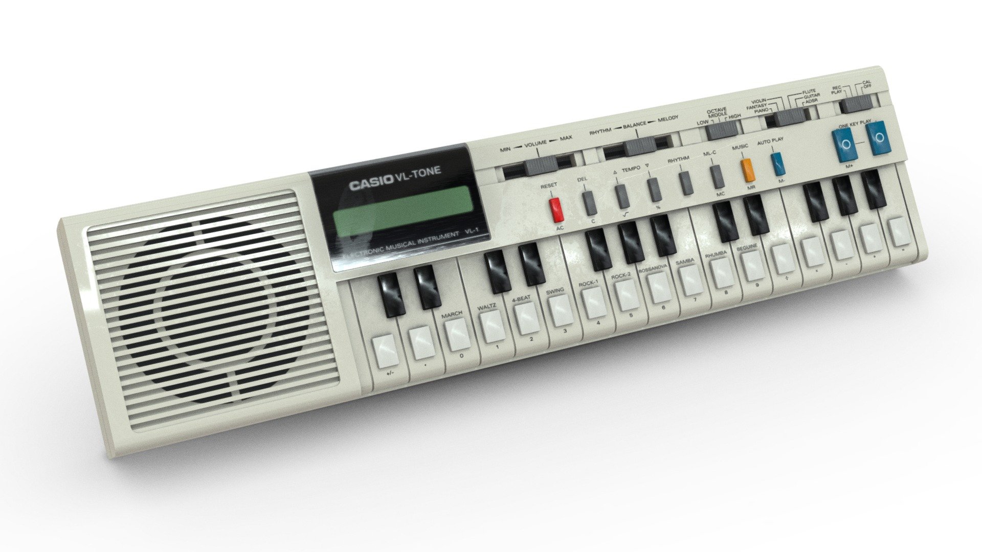 Keyboard (Casio VL-Tone) - Download Free 3D model by AleixoAlonso 