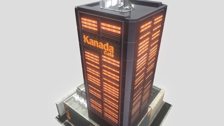 Kanada Cafe & Shopping Center 3D Model