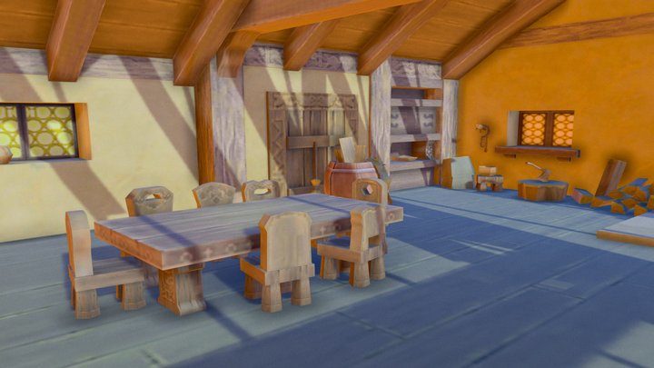 Medieval fantasy cottage