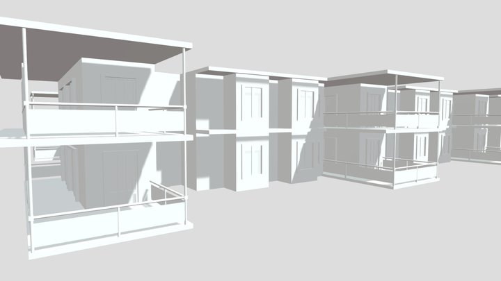 2- Storey Appartment 3D Model