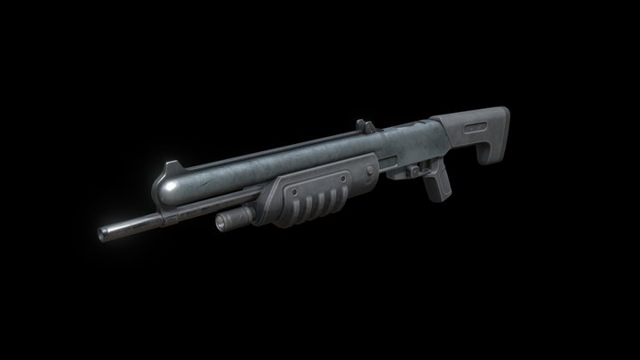 M90 - Halo Shotgun 3D Model
