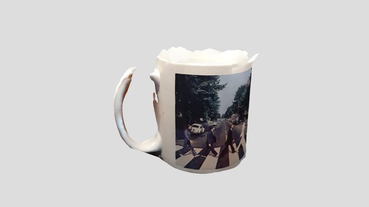 taza beatles 3D Model