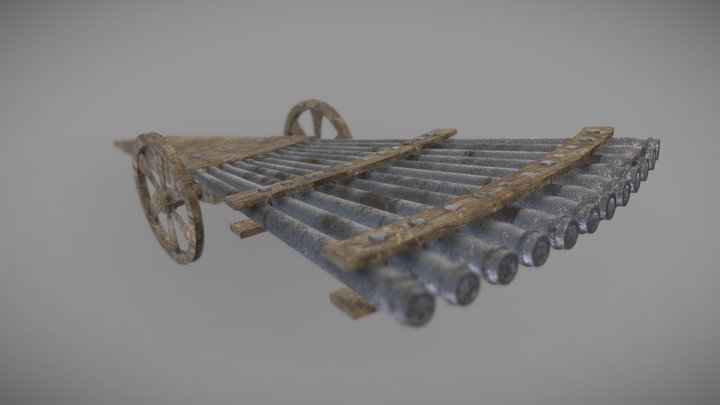 Ribauldequin (Da Vinci) 3D Model