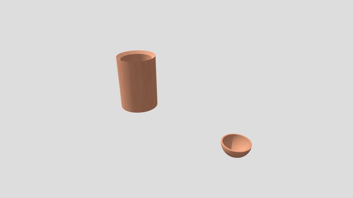 Realistic and Modern Plant Pots 3D Model