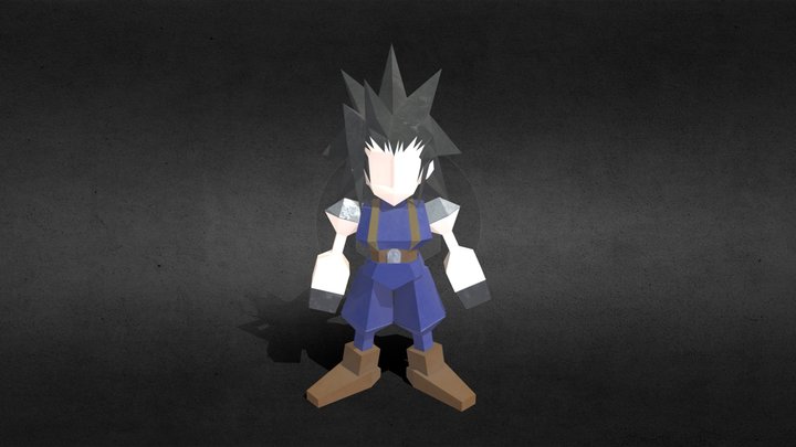 Zack Fair Final Fantasy VII original 3D Model