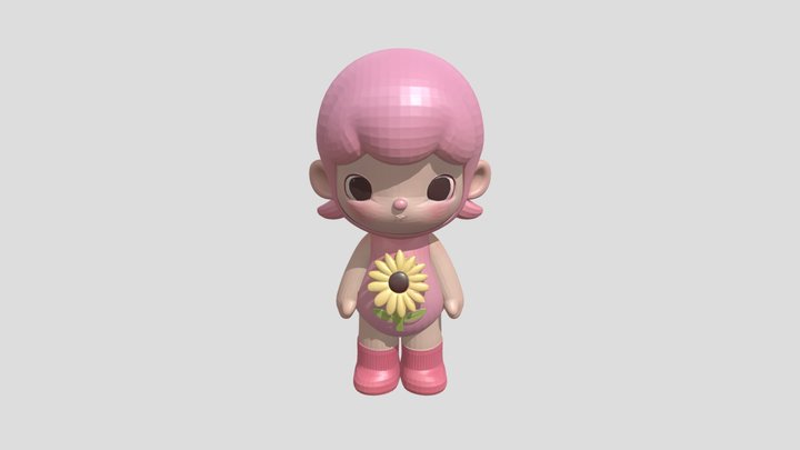 粉葵葵 3D Model
