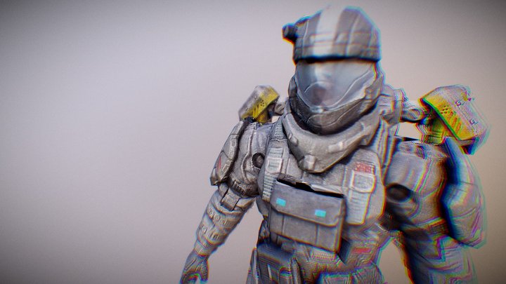 Halo Figure 3D Model