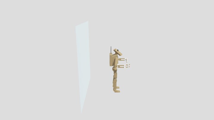 Sketch Fab Robot 3D Model