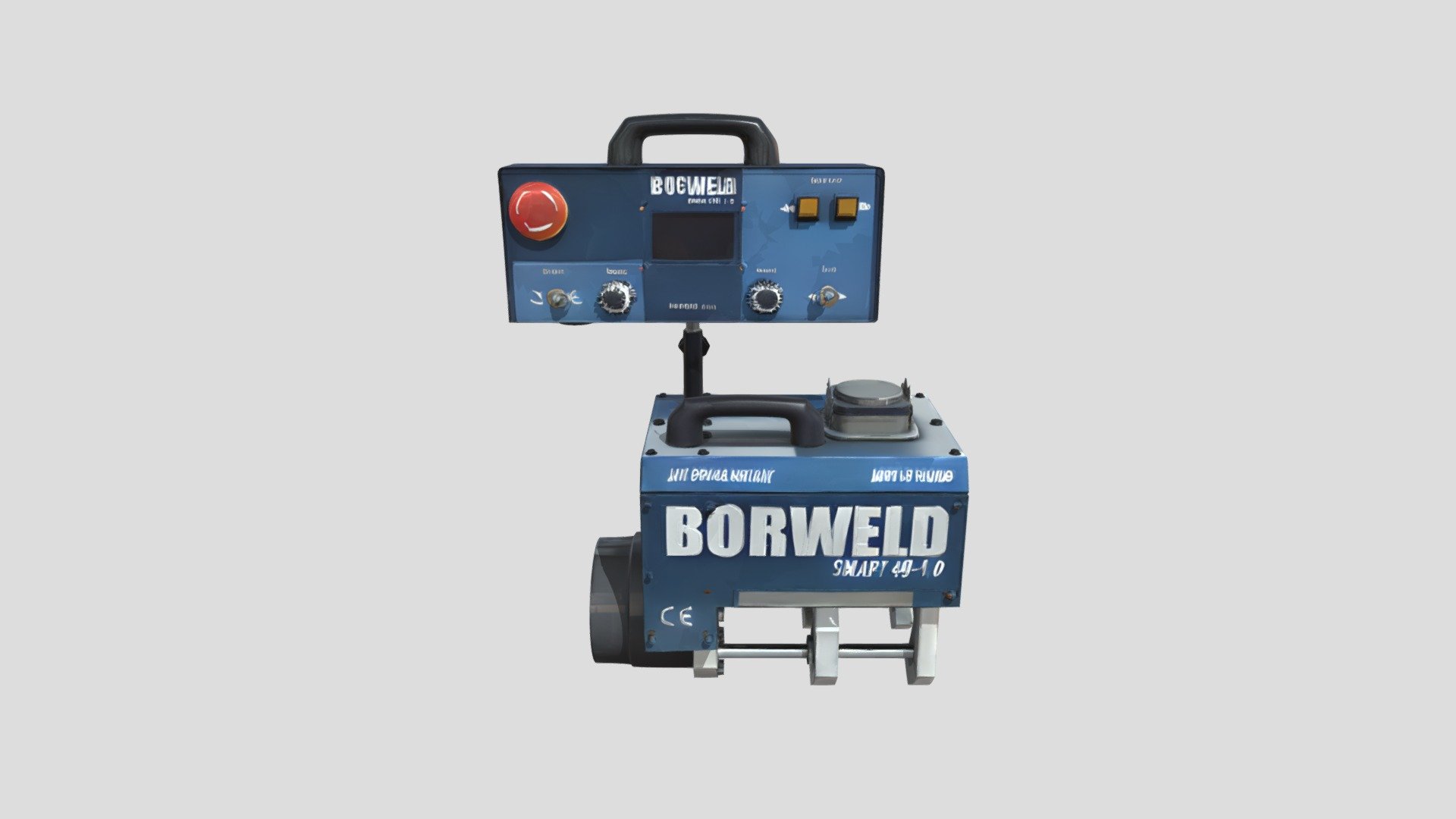 Industrial welding machine with digital control - 3D model by Valentin ...