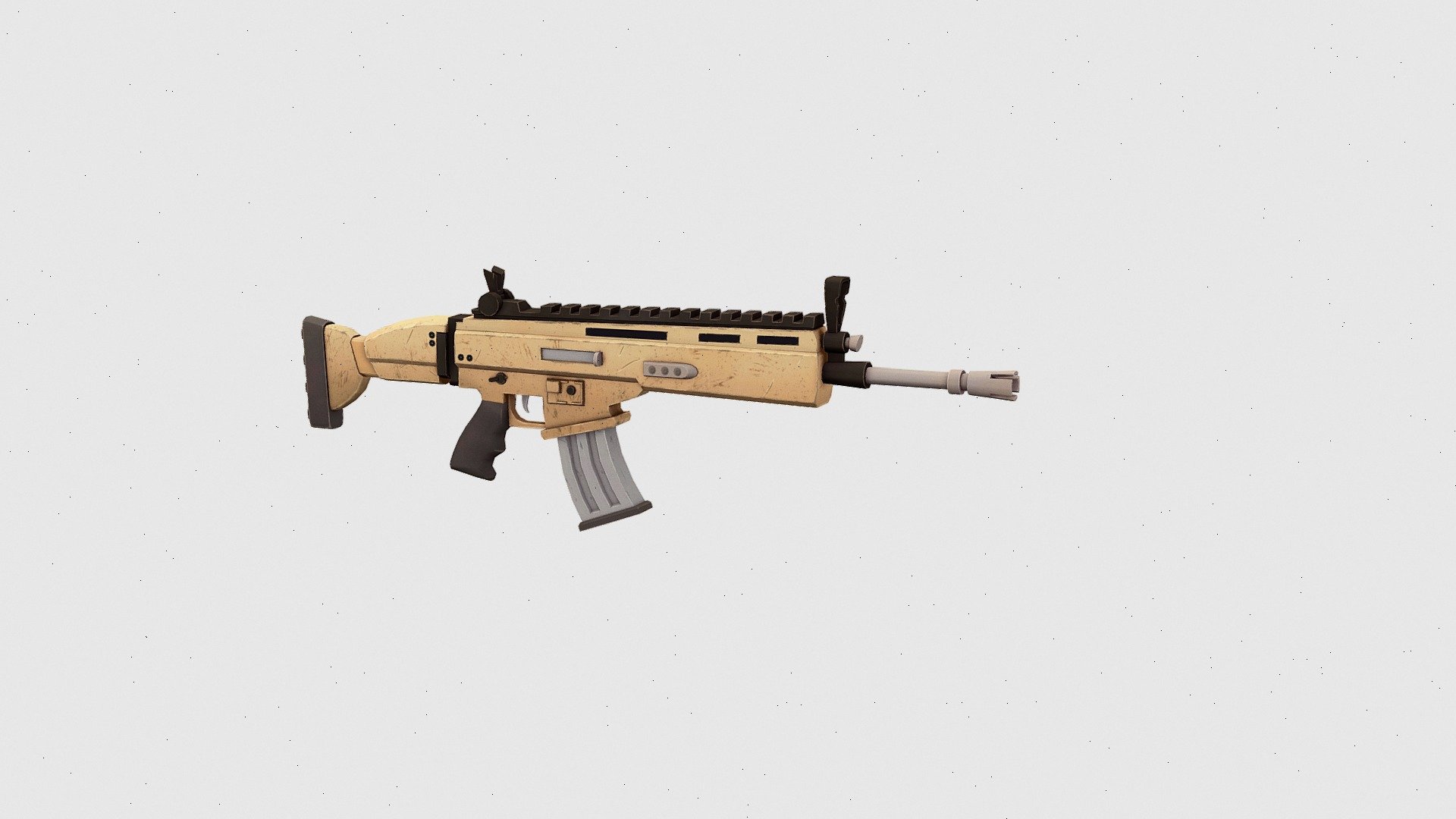 Fortnite Assault Rifle - Scar L - 3D model by CeoOfToaster [be2d178 ...