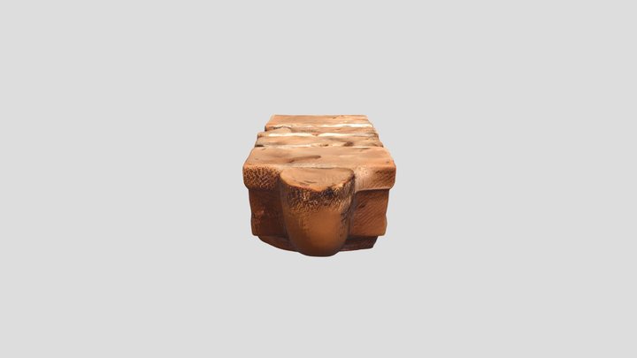 A section of brick wall 3D Model