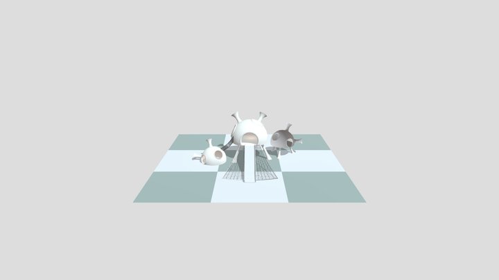 A special shaped building 3D Model