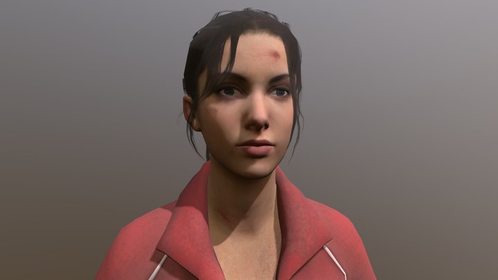 Left 4 Dead 2 Zoey – Modello 3D gratuito STL