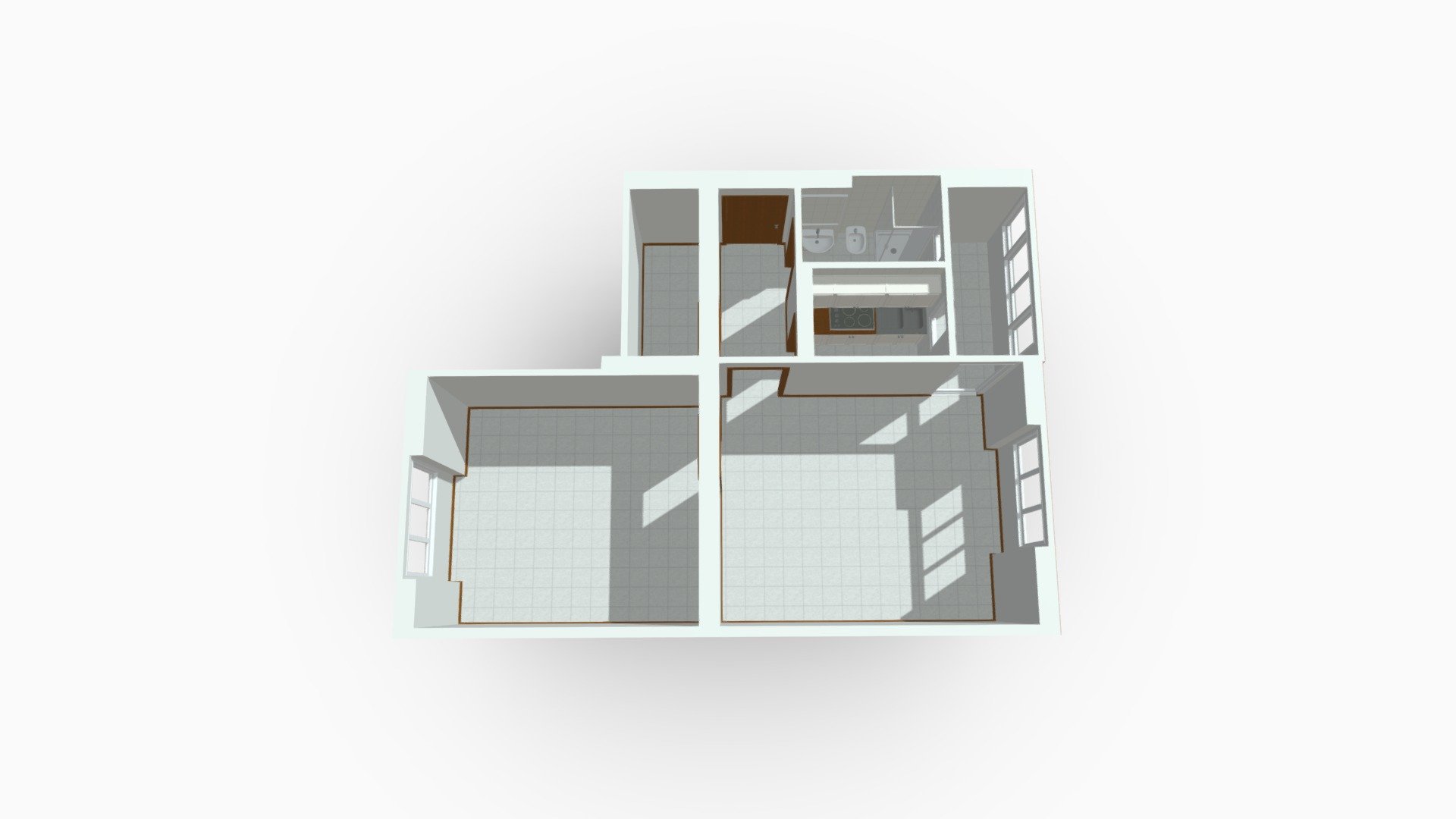 Bilocale Via Rogoredo Milano — Sketchfab embed 3D viewer