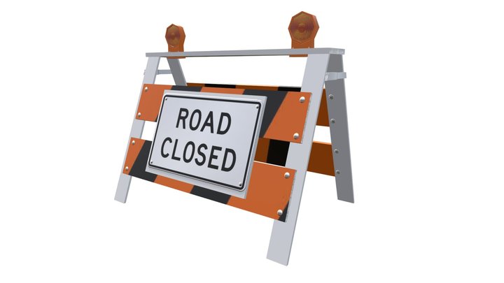 Road Closed 3D Model