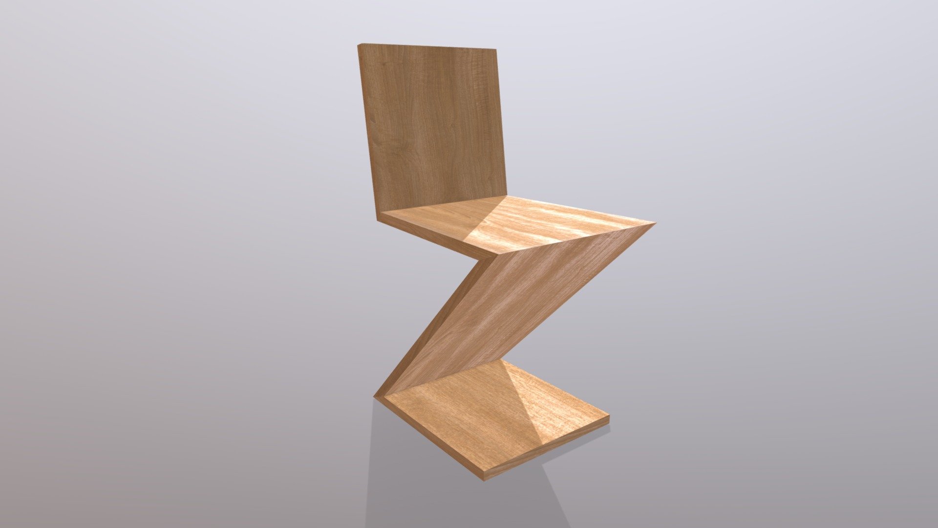 Zigzag Chair (G. Rietveld, 1932)