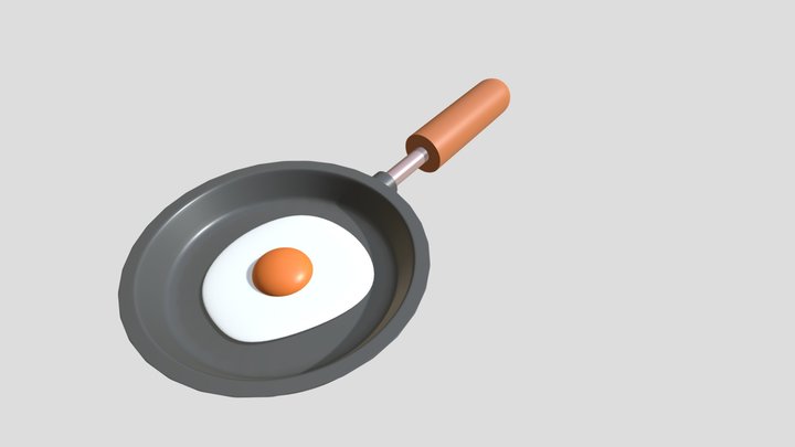 Fried Egg 3D Model