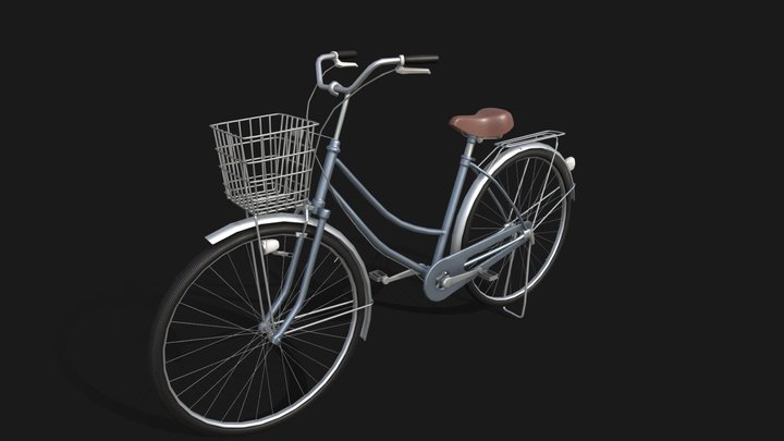 Mamachari Japanese Bike 3D Model