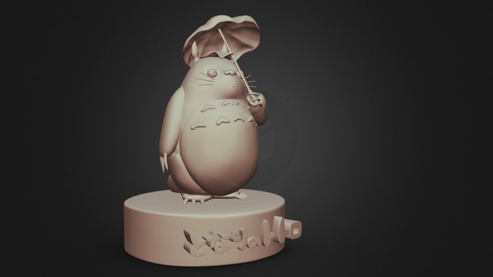 Day 24 Totoro #Sculptjanuary19 3D Model
