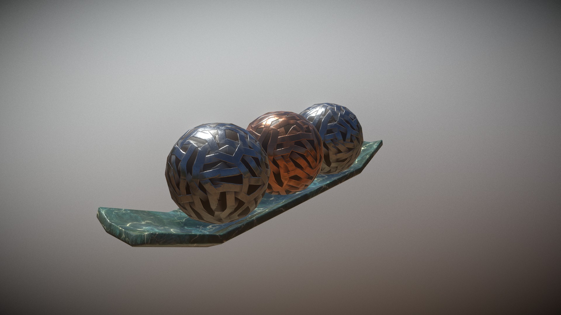 3D model Decorative Bowl - This is a 3D model of the Decorative Bowl. The 3D model is about a couple of glass bowls.