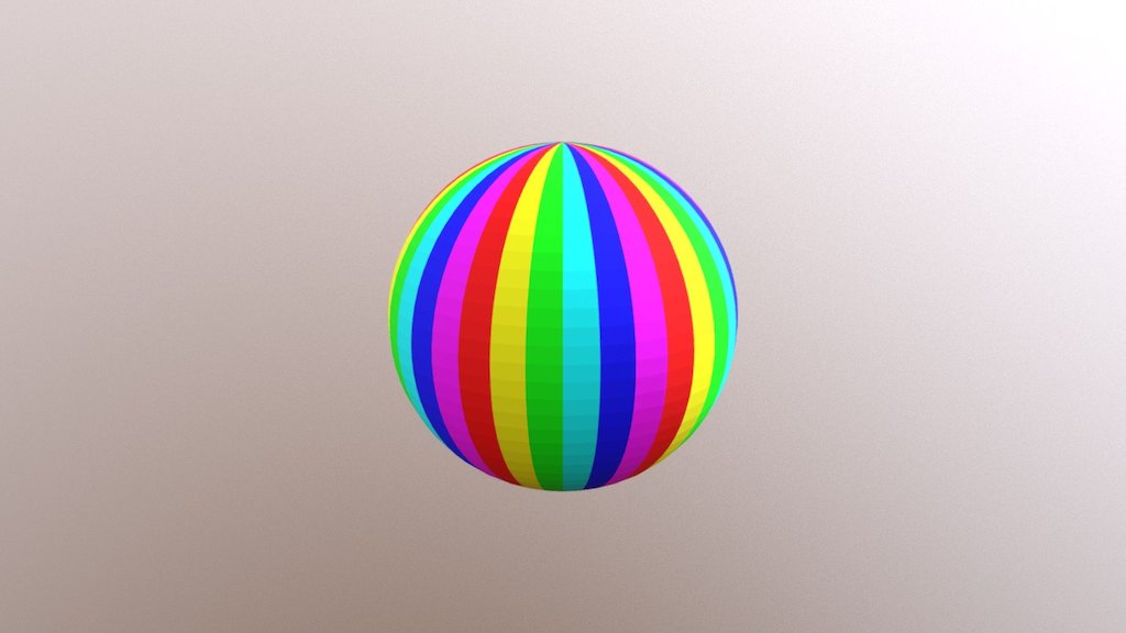 UV Sphere 36x36-6-color-vertical — Sketchfab embed 3D viewer