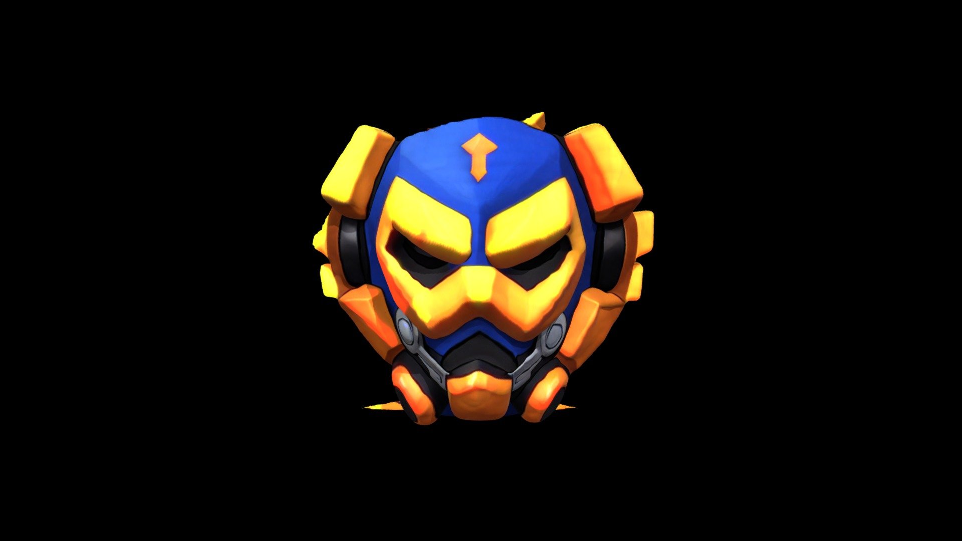 Helmet Mask Robot Cartoon 1194 - Download Free 3D model by klrxyz ...