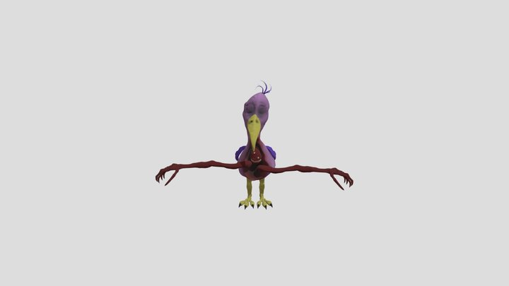 GOBP1 Mutated Opila Bird 3D Model