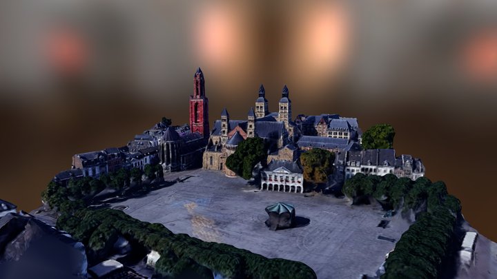 Vrijthof Maastricht Sint Jan / Sint Servaas 3D Model