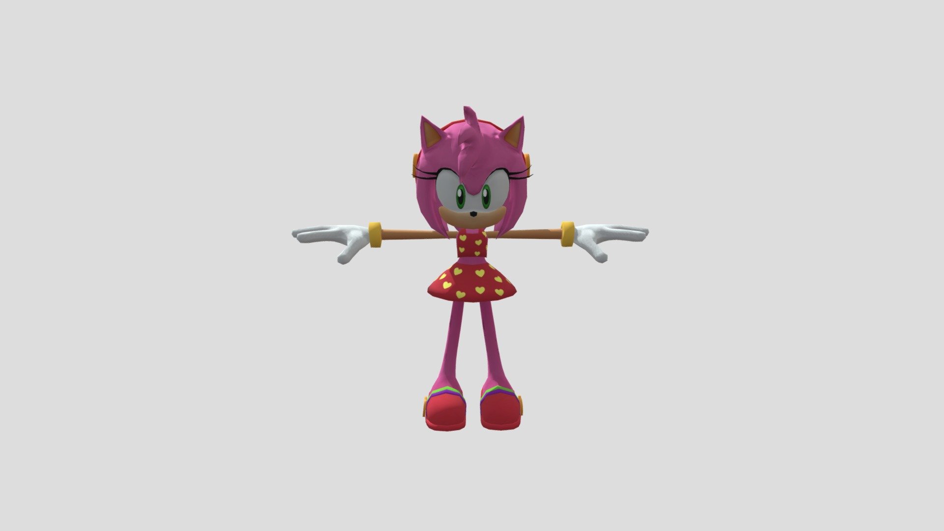 Sonic The Hedgehog - Amy Rose summer - Download Free 3D model by ...