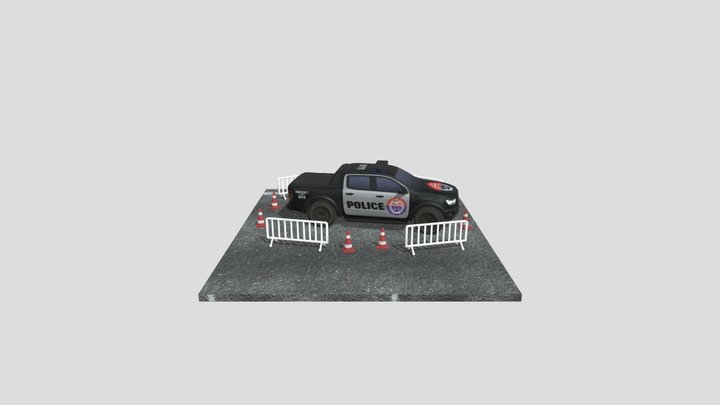 Punjab Police Car 3D Model