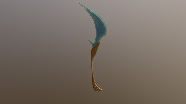 Some sort of Elfic weapon 3D Model