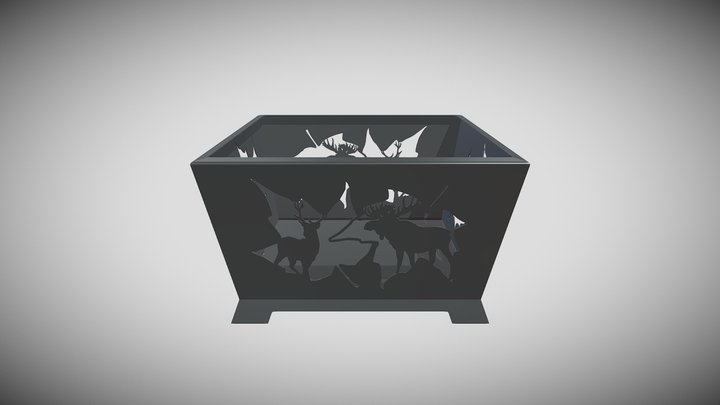 Square Pit Canadian Animals 3D Model