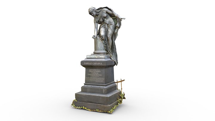 Funerary monument for Maria Lili Carlova 3D Model