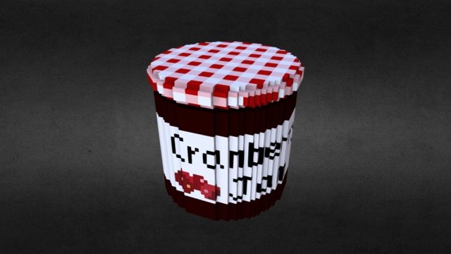 Cranberry jam 3D Model