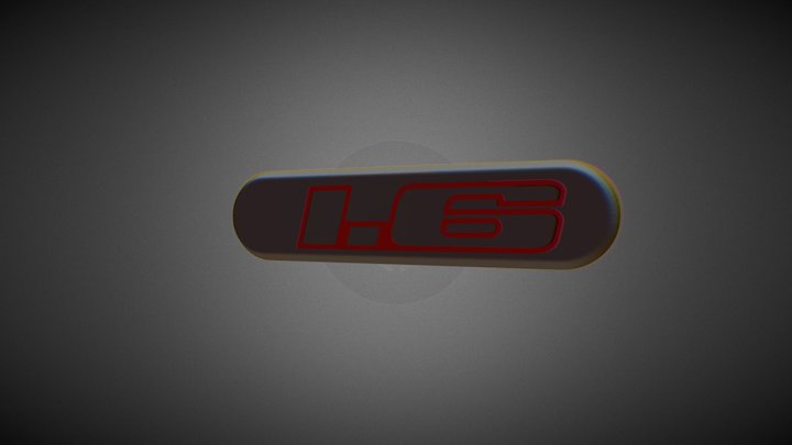 Peugeot 205 GTI emblem 3D Model