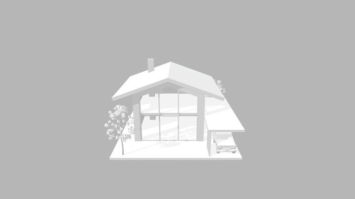 Дом моей семьи ДС Ромашка 3D Model