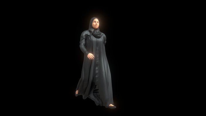 free animated muslim women – Modello 3D gratuito STL