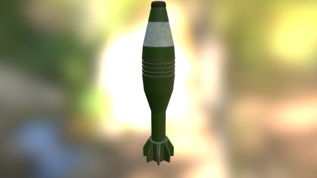 Mortar Round 120mm 3D Model