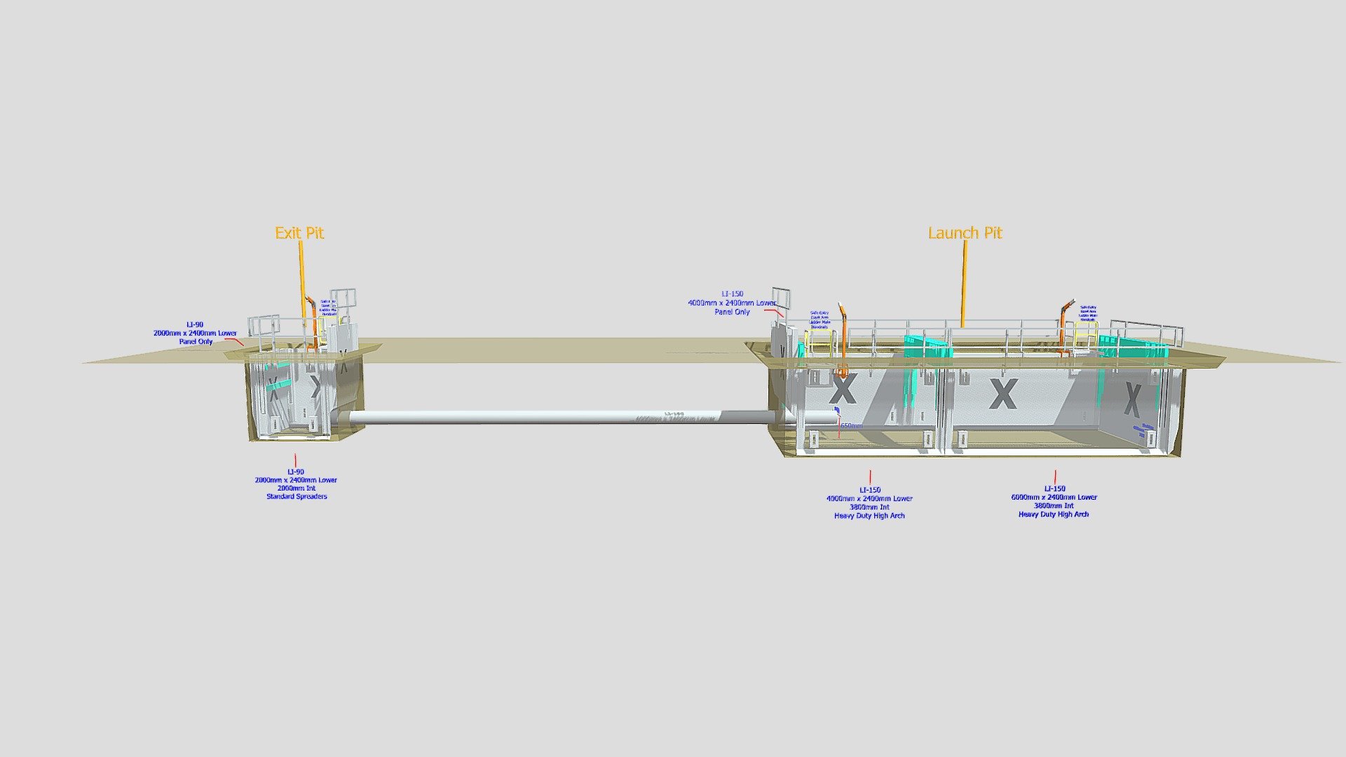 Launch and Exit Pit - 3D model by Aplant Hire Co. Pty Ltd (@Moggo2448 ...