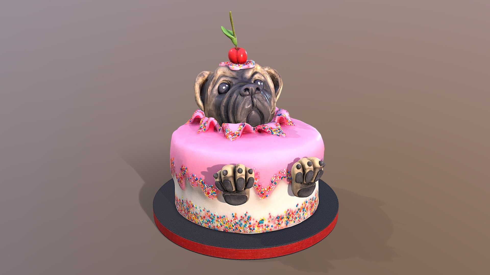 Pug In a Box Cake - Buy Online, Free Next Day Delivery — New Cakes